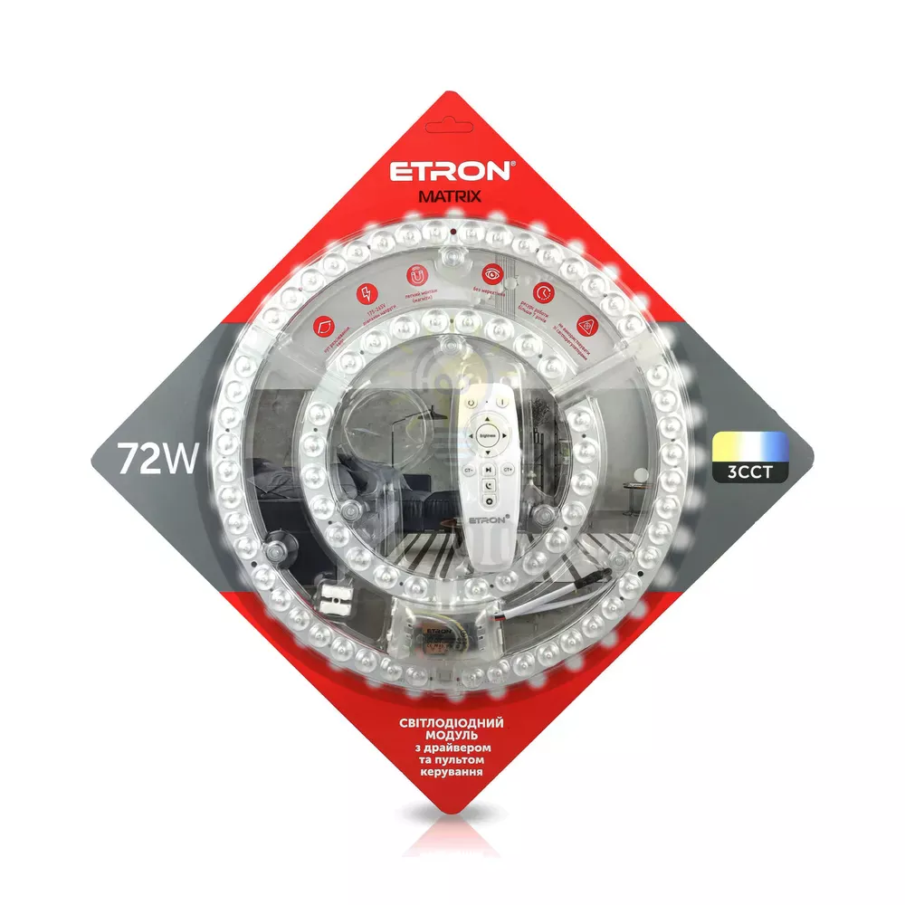 Рем комплект Світлодіодний модуль ETRON 1-EMP-284 72W Matrix SMART з пультом 1-EMP-284 