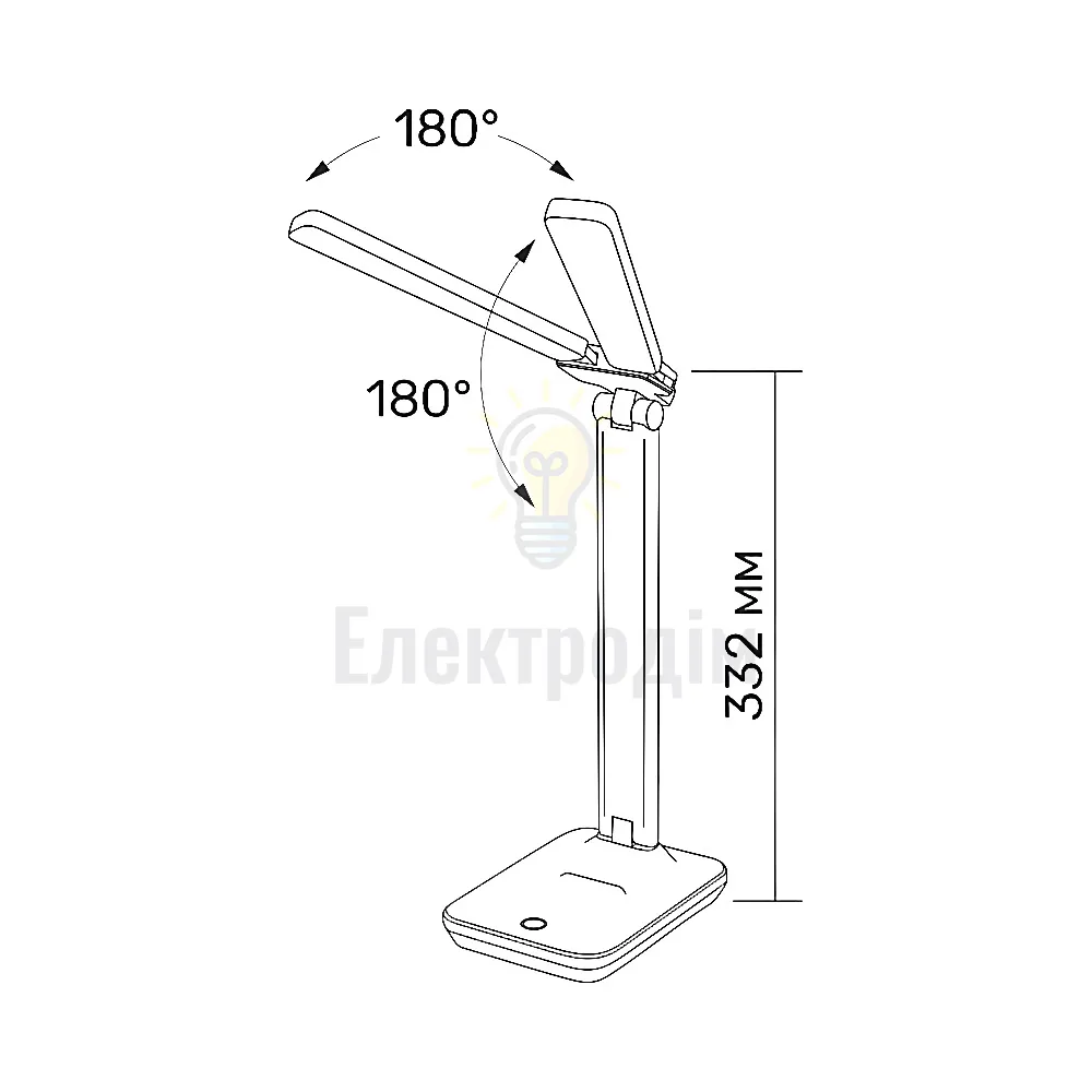 LED лампа настiльна з акумулятором TITANUM TLTF-010W 7W 2700-6000K TLTF-010W  - фото 3