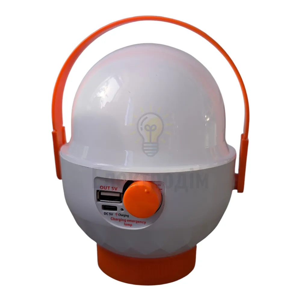 EL311 акум. світильник 6W, 117*160mm, 4*800mAh (зм. акум. 18650), білий, LC 81173 
