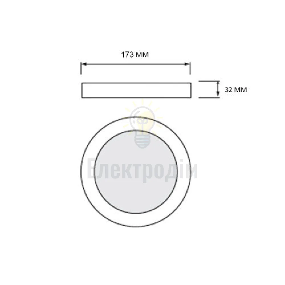 Світильник накладний LED 18W 3CCT 1660Lm ІР20 білий кругл. 016-083-0018-010  - фото 2
