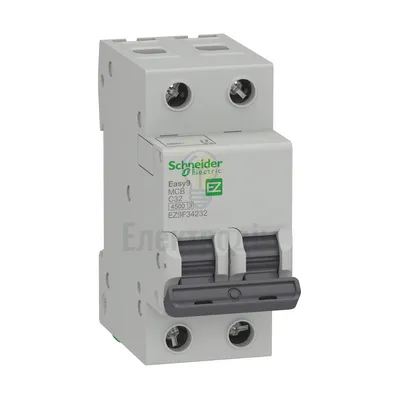 Автоматичний вимикач Schneider Electric EASY9 2P C 32А EZ9F34232 — купити в Електродім