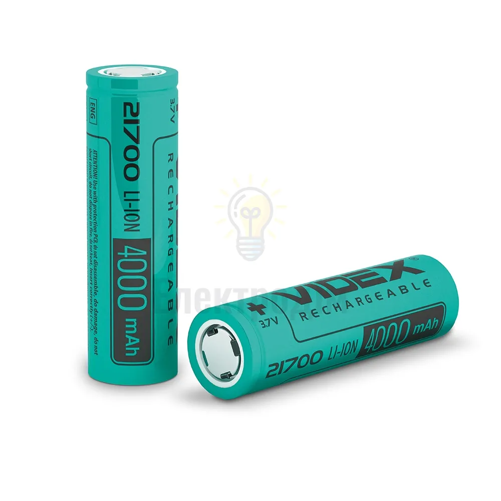 Акумулятор Videx Li-ion 21700 (без захисту) 4000mAh bulk/1шт 21700/4000/1В 