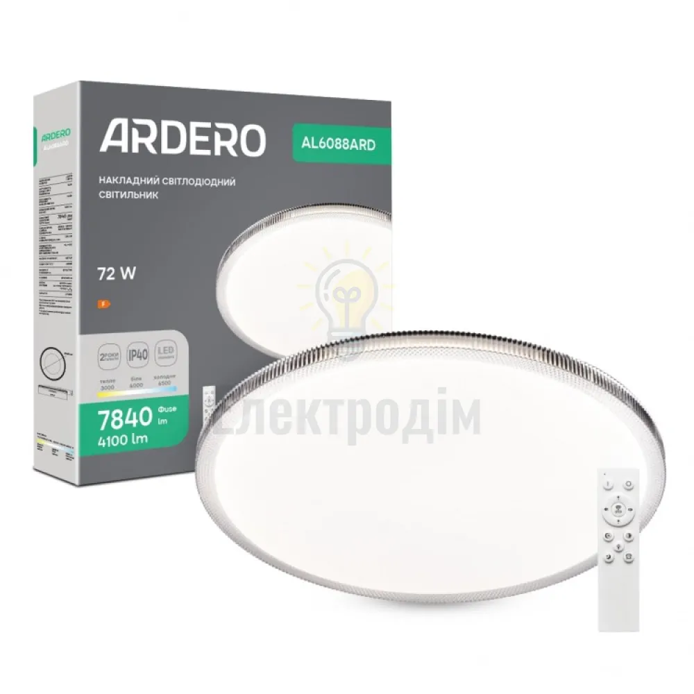 AL6088ARD 72W коло білий 4100Lm 3000-4000-6500K 460*65mm MODA SMART 80934 