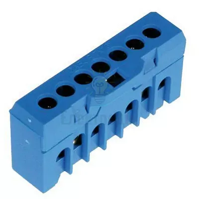 Клемник ESC-QBLOK7001 (синій, 10/16 мм2, 7 підключ.) 3903204 Словенія — купити в Електродім