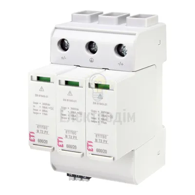 Обмежувач перенапруги ETITEC M T12 PV 1100/12,5 Y (для PV систем) 2440511 — купити в Електродім