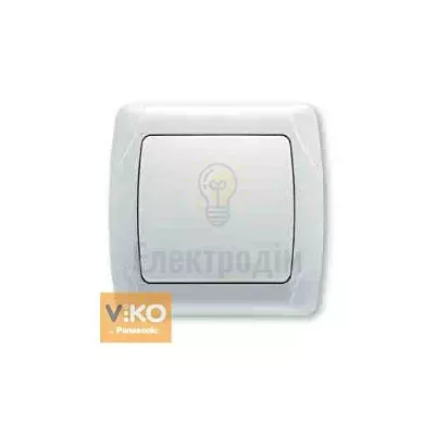 Вимикач Vi-Ko CARMEN білий 1-а 90561001 — купити в Електродім