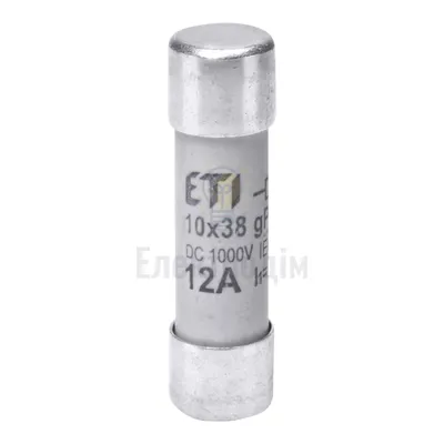 Запобіжник CH 10x38  gPV 12A 1000V (10kA) 2625106 — купити в Електродім