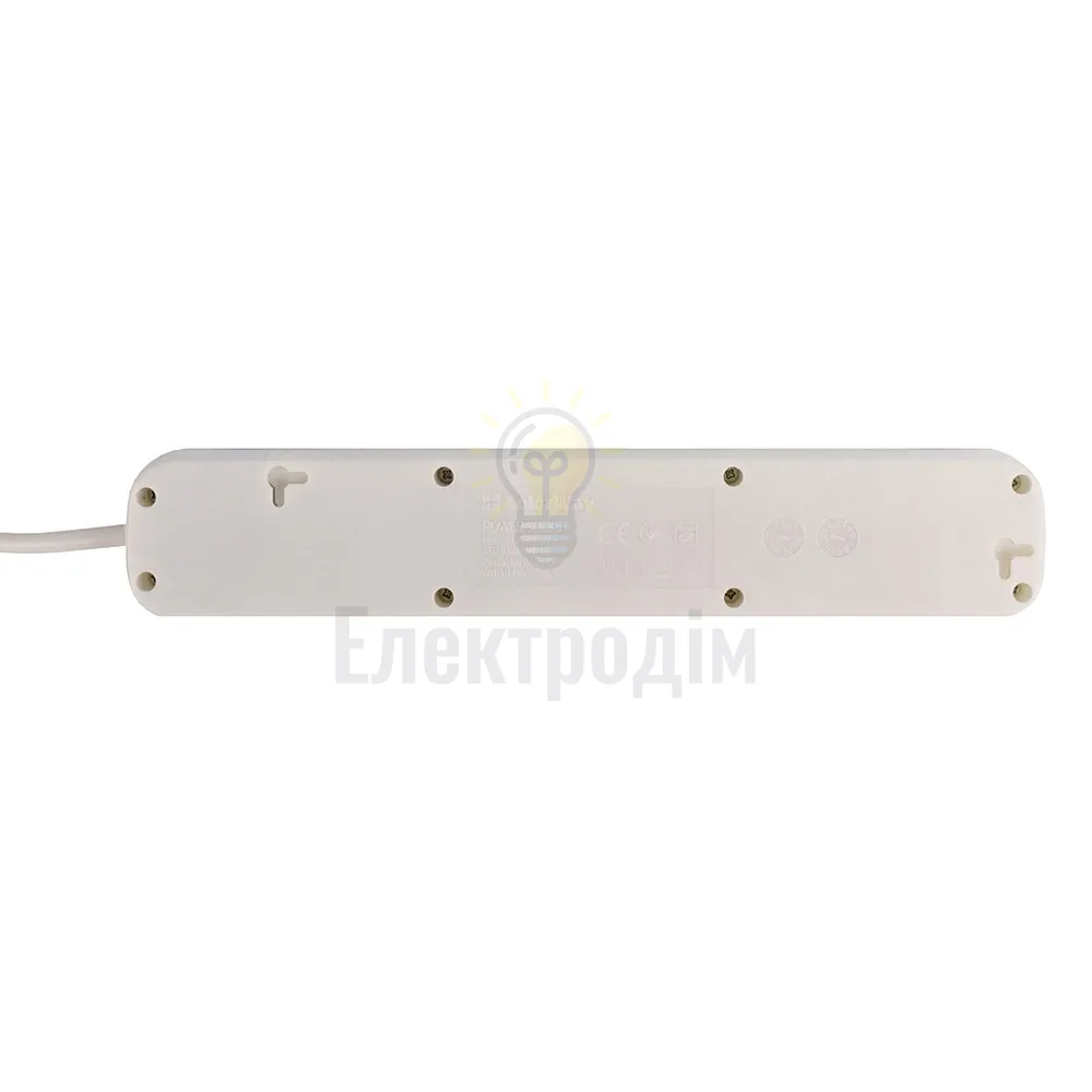 Подовжувач ColorWay Фільтр мережевий 5 розеток 2м білий CW-PSEA52W ColorWay CW-PSEA52W  - фото 6