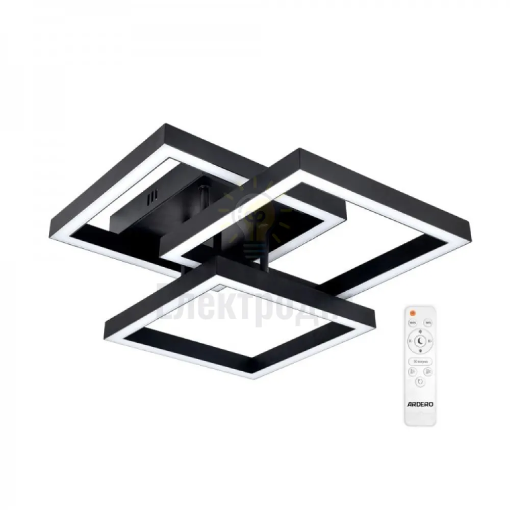 AL6493ARD 60W 1500Lm 3000K-6000K 415*360*135mm чорний URBAN B 80432 