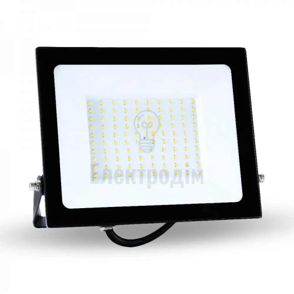 LL-1100ARD 100W 9000Lm 6500K (254*217*33мм) чорний IP65 80019  - фото 1