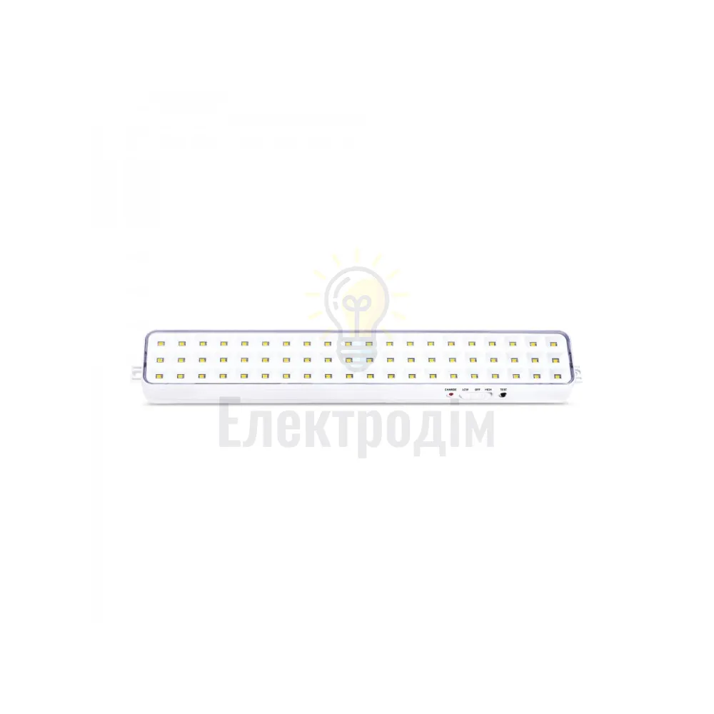 EL121ARD акум. світильник 60LED білий 340*55*30 мм 80190  - фото 1