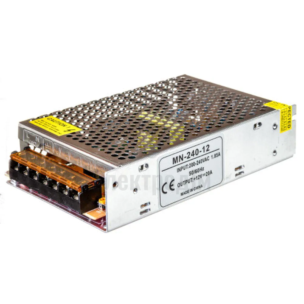 Блок  живлення 12В MN Блок живлення MN 20А - 240W 1013382 