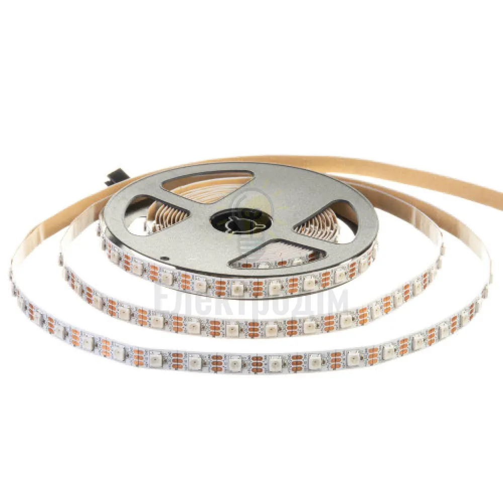 5 В Світлодіодна стрічка адресна AVT smd5050 WS2812B 60LED/м IP20 1017957  - фото 1