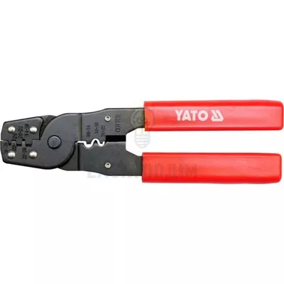 Кліщі для обтискання і зачистки проводів YATO 180 мм YT-2255 — купити в Електродім