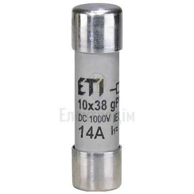 Запобіжник CH 10x38 gPV 14A 1000V (30kA) 2625079 — купити в Електродім