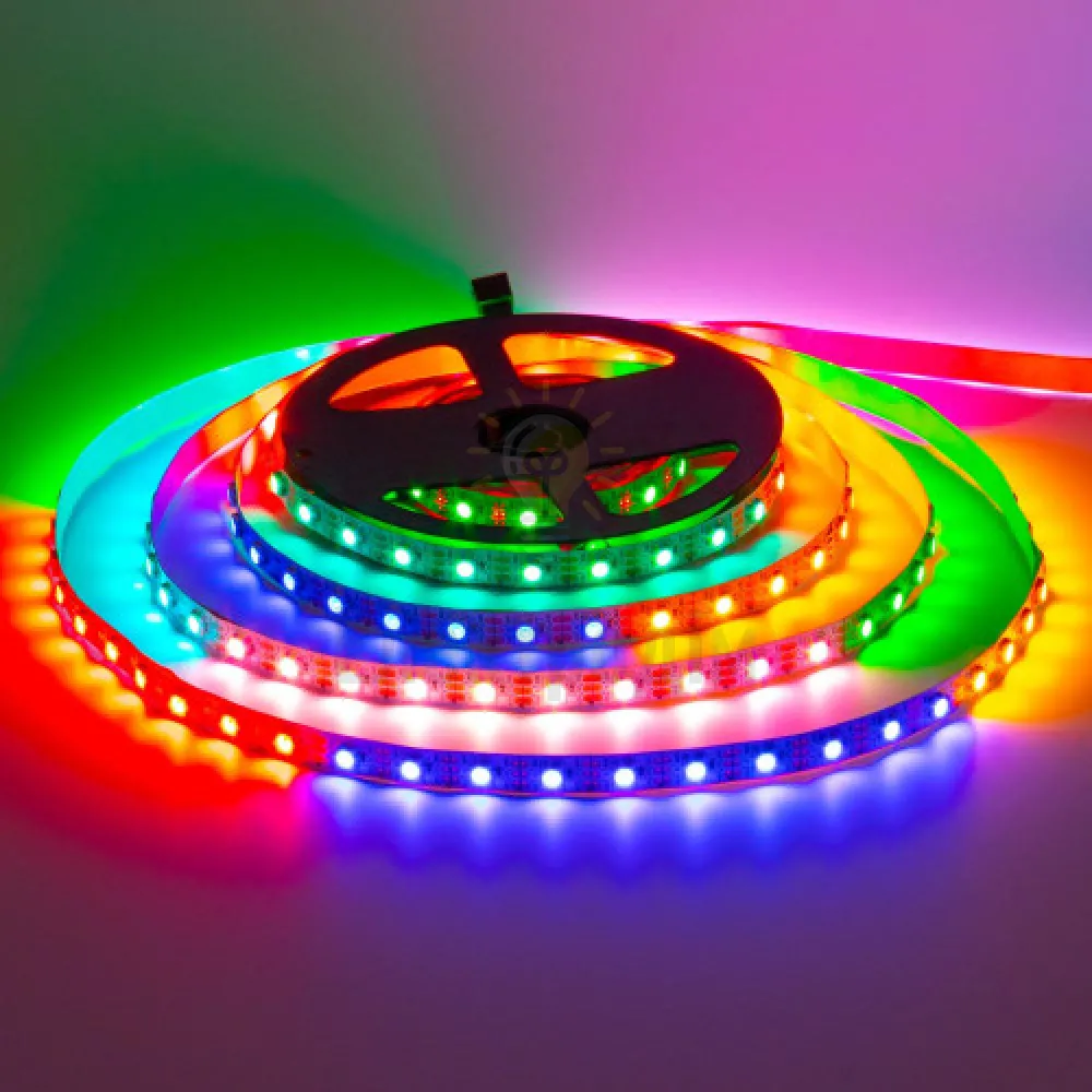 5 В Світлодіодна стрічка адресна AVT smd5050 WS2812B 60LED/м IP20 1017957 