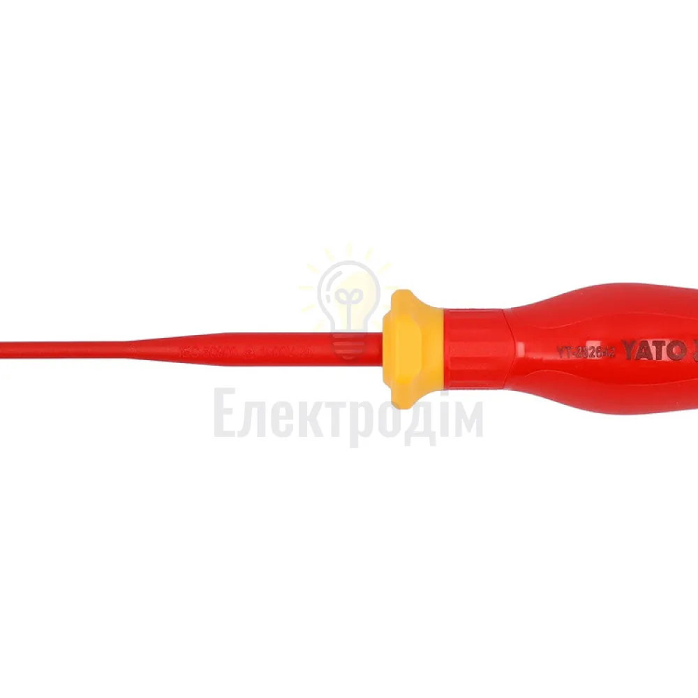 Викрутка з плоским шліцом діелектрична ізольована YATO SL3.5*100/188mm YT-282642  - фото 1