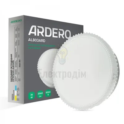 AL803ARD 36W коло накладний декор 3060Lm 5000K 230*40mm 80180 — купити в Електродім