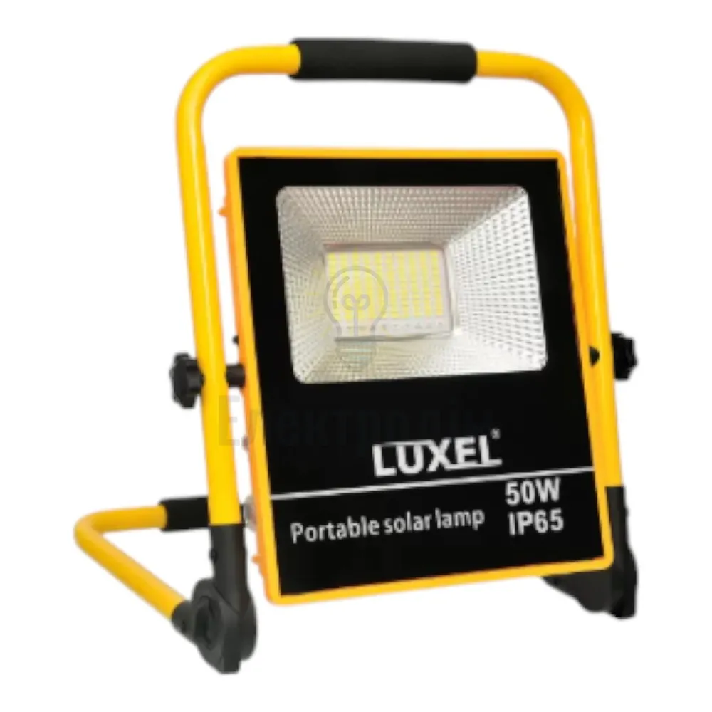 Прожектор LED переносний автономний з сонячною панеллю 50W IP65 SFLP-50 
