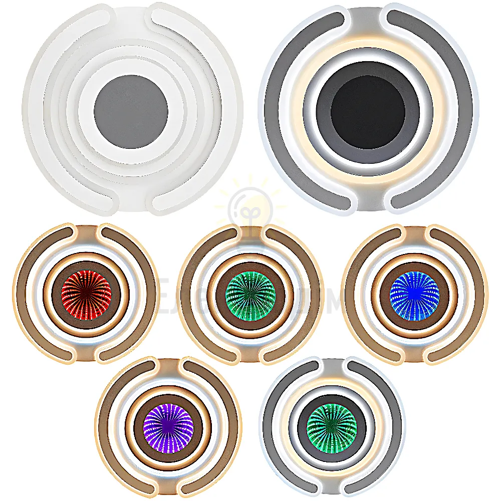 Світильник LED smart MATRIX+пульт 100W 3000-6000K IP20 білий круг 220475  - фото 1