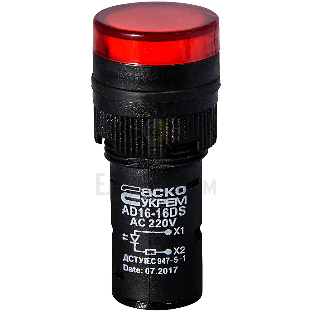 Сигнальна арматура Сигнальна арматура AD16-16DS червона 220V АC A0140030050 
