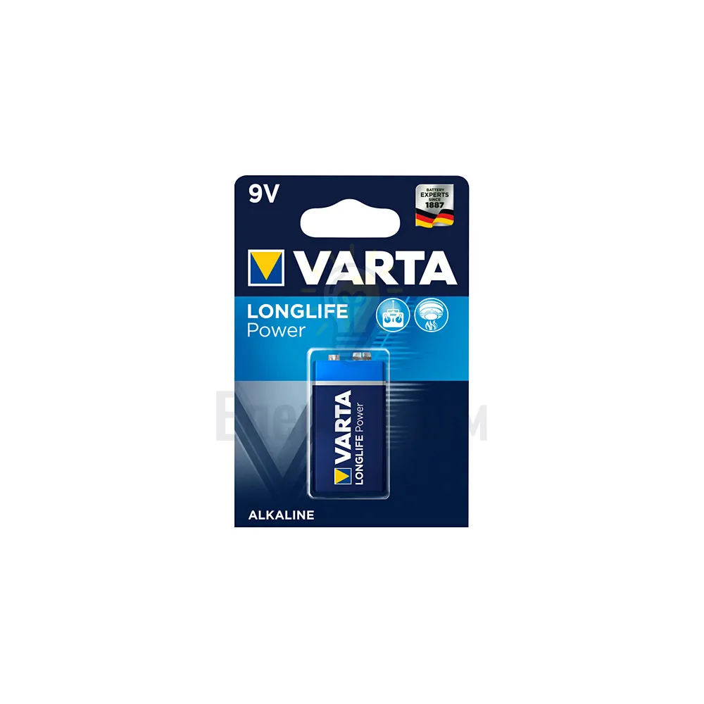 Батарейка VARTA High-Energy 9V (блістер-1 шт.) 4922121411 