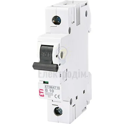 Авт. вимикач ETIMAT 10  1p B 10А (10 kA) 2121714 — купити в Електродім