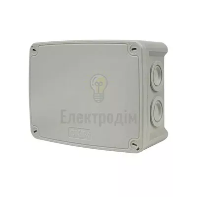 Коробка розподільча СКІМ 163х123х68 (K160) сіра ІР66 B1102012 — купити в Електродім
