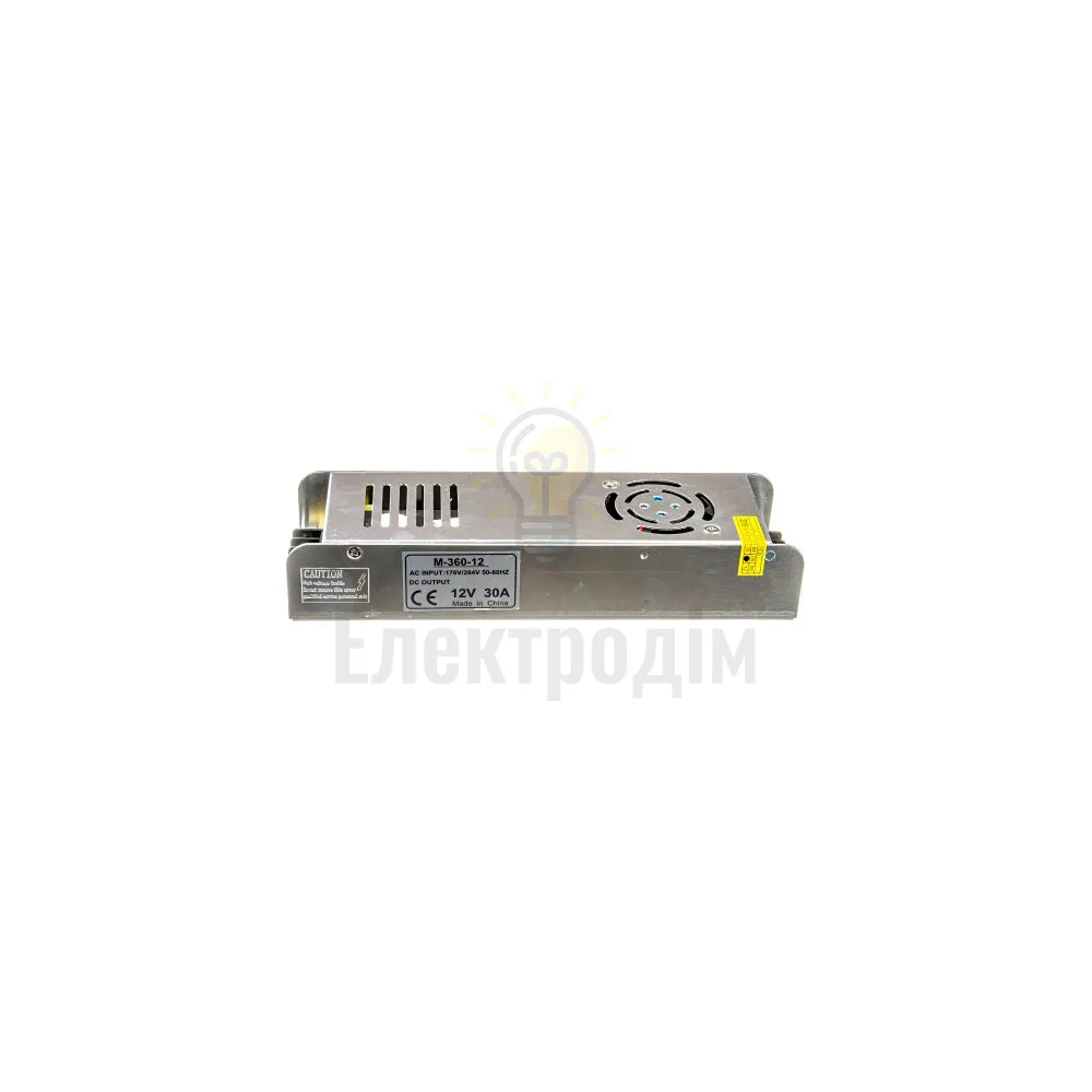 Блок  живлення 12В 30А - 360W серія M IP20 1013404  - фото 1
