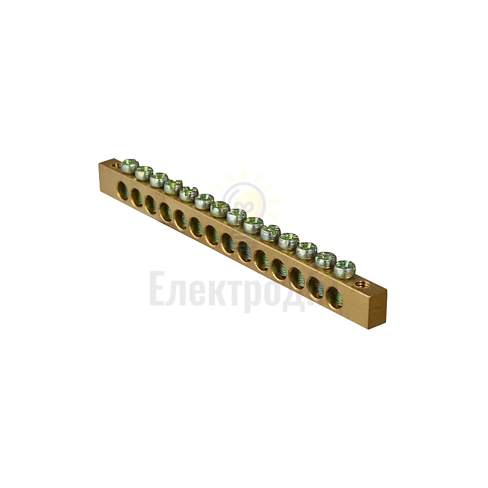 Шина нульова ACKO 6x9 мм 14 отворів бруском A0150120068 
