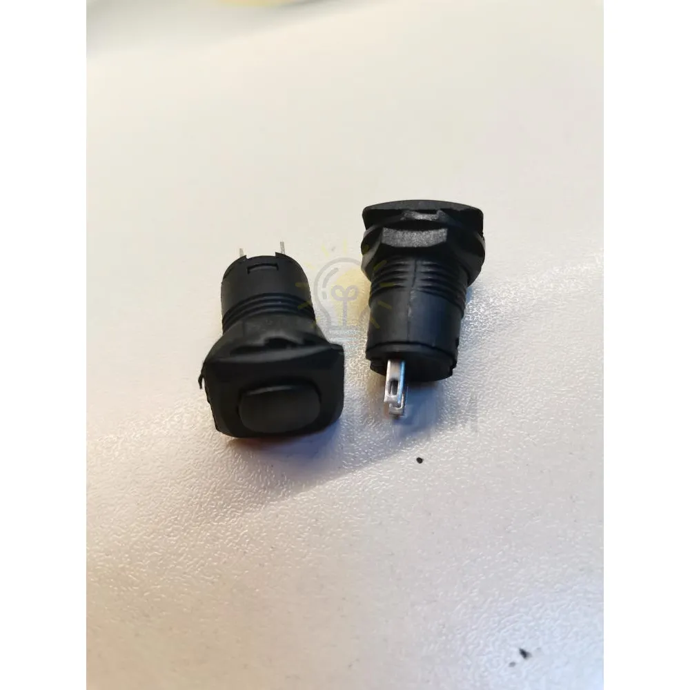 Кнопка Lemanso  квадрат чорна з фікс. ON-OFF LSW12 DS-226 