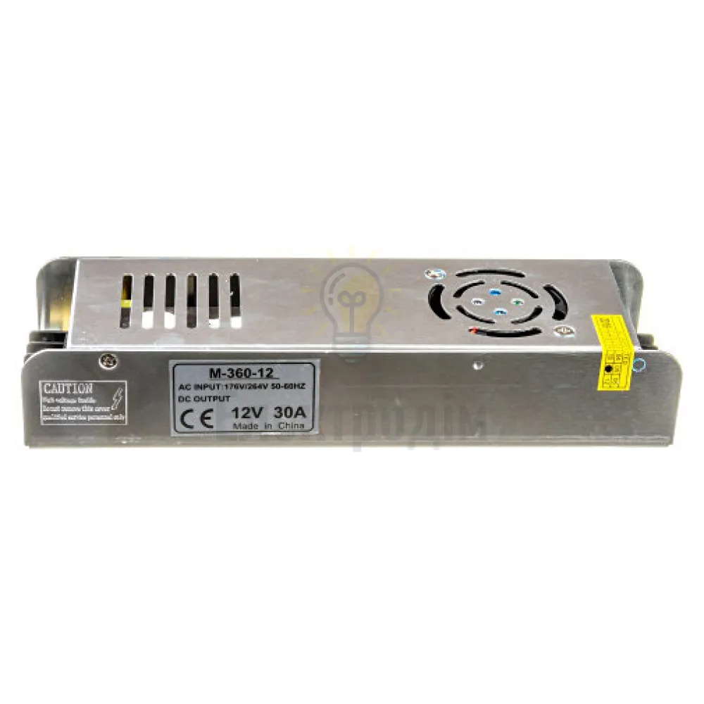 Блок  живлення 12В 30А - 360W серія M IP20 1013404  - фото 1
