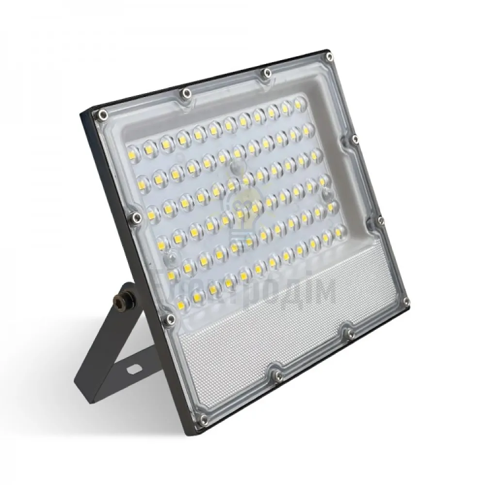 LL-3050ARD 50W 6000Lm 6500K (170*150*28мм) сірий IP65 80027  - фото 1