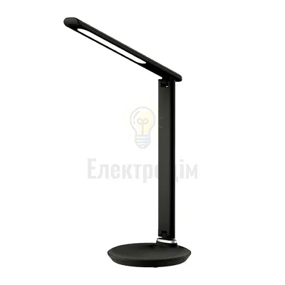15-13-31 LED ЛАМПА НАСТІЛЬНА LEBRON L-TL-L, 9W, 3000K, 4100K, 6500K, ЧОРНА ШКІРА, З БЛОКОМ ЖИ-НЯ — купити в Електродім