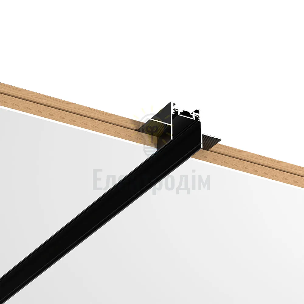 Шинопровід магнітний Violux DTD врізний під гіпсокартон 12мм 2м чорний 320122 