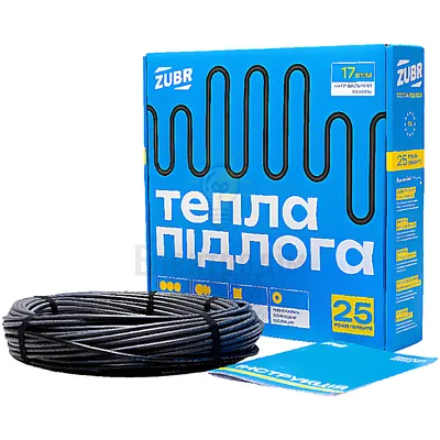 Нагрівальний кабель ZUBR DC Cable 17 565Вт 3/2-4м² 32м — купити в Електродім