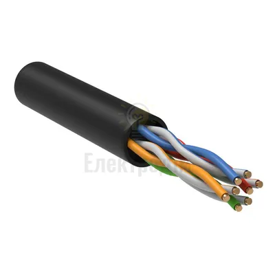 Вита пара зовн (PE) без екран ЗЗКМ cat 5e U/UTP 4х2х24 AWG 0,51 (305м) 7091003 — купити в Електродім