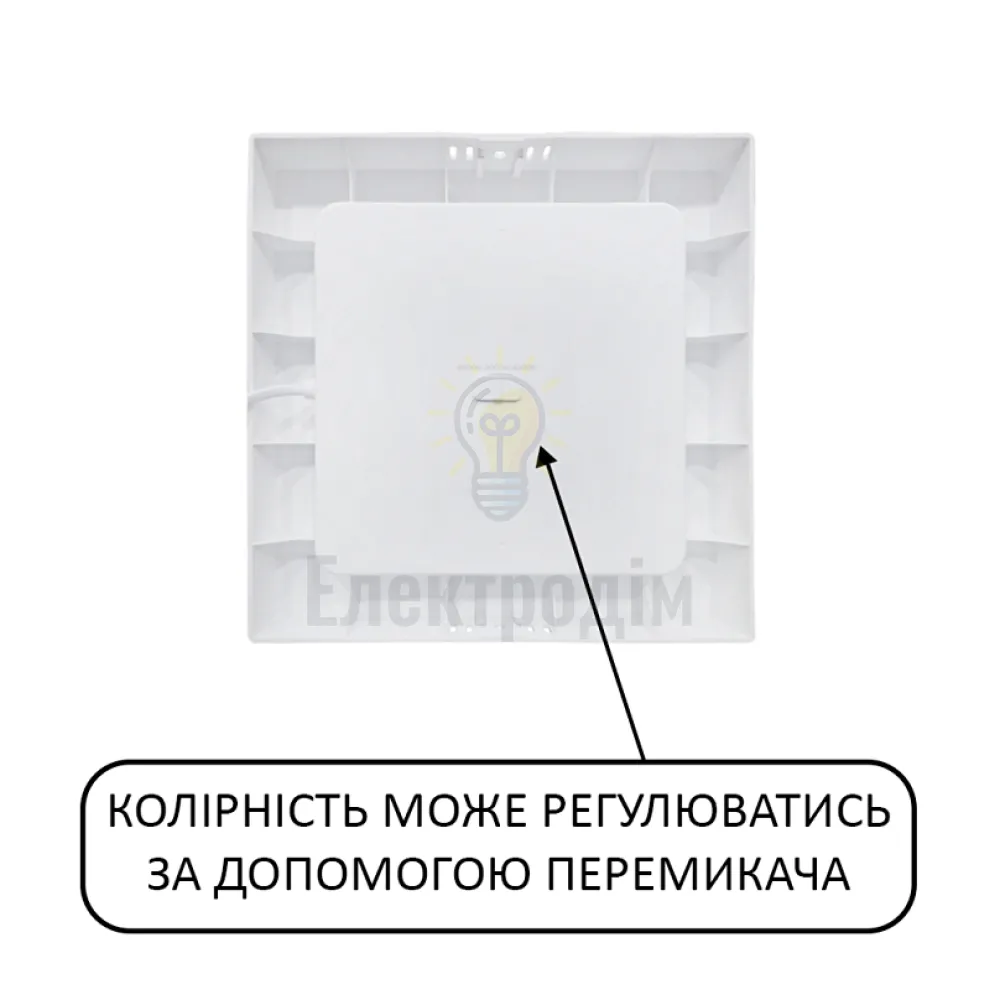 Світильник накладний LED 24W 3CCT 2270Lm ІР20 чорний квадрат 016-084-002-0204  - фото 2