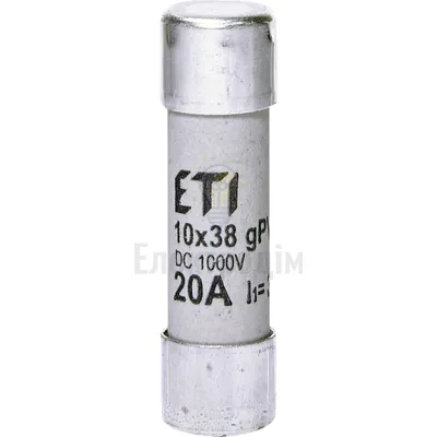 Запобіжник CH 10x38 gPV 20A 1000V (30kA) 2625085 — купити в Електродім