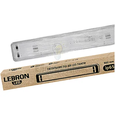 Світильник для LED ламп Т8 LEBRON L-2*1200мм, G13, ІР65 38-00-64 — купити в Електродім