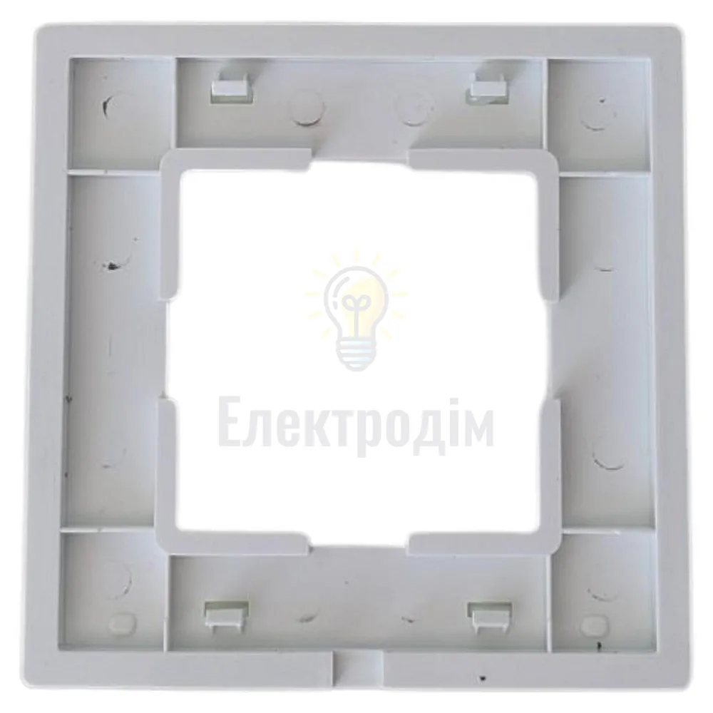 Рамка скляна горизонтальна одинарна apple white (білий) 0021  - фото 3