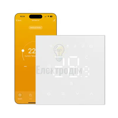 Терморегулятор TERNEO NX (Wi-fi) білий матовий 98072 — купити в Електродім