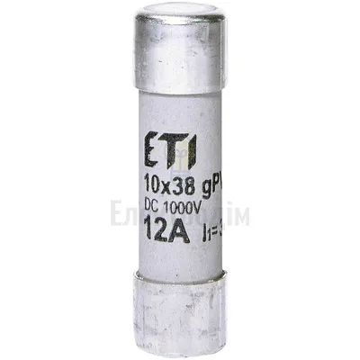 Запобіжники CH10x38 gPV 12A/1000V DC(30kA) 2625077 — купити в Електродім