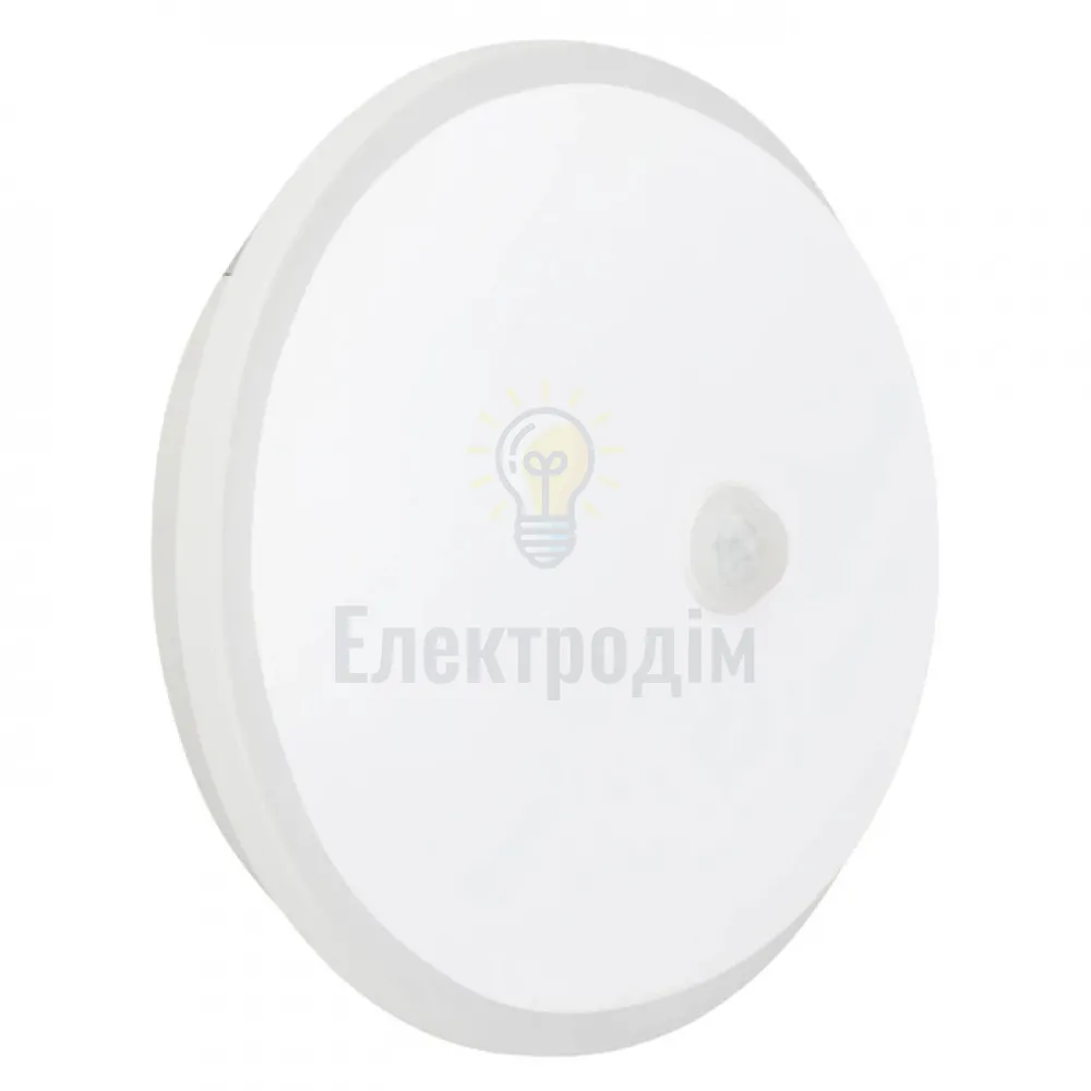 Світильник стельовий LED 20W ІР44 6400K 2400Lm 160-265V d-220мм з дат. руху 071-014-0020-030 