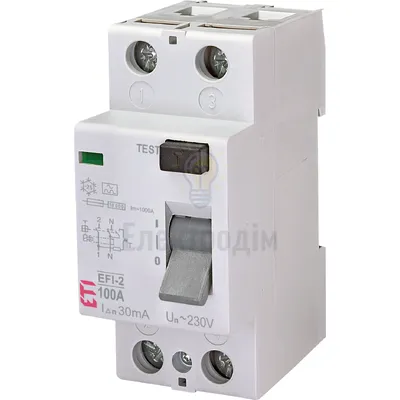Реле диференційне (ПЗВ) EFI-2 100/0,03 тип A (10kA) 2062530 — купити в Електродім