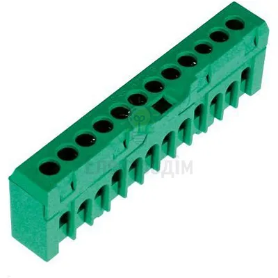 Клемник ESC-QBLOK7202 (зелений, 10/16 мм2, 12 підключ.) 3903207 Словенія — купити в Електродім