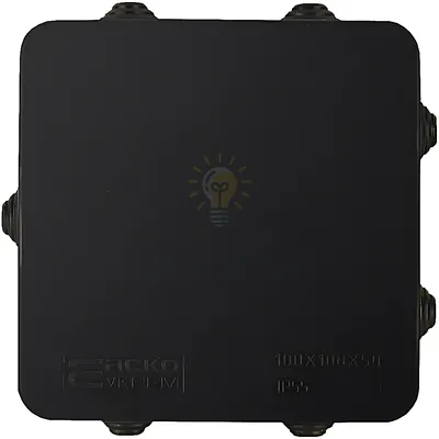Розподільча  коробка серії UAtmo Jet Black 100*100*50 A0150170033 — купити в Електродім