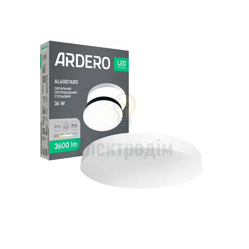 AL6087ARD 36W коло білий 3600Lm 3000/4000/6500K 400*42mm TREND 80637 