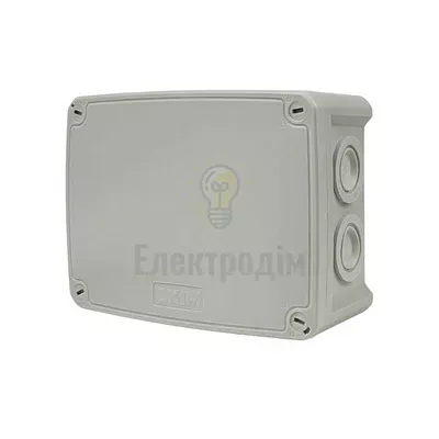 Коробка розподільча СКІМ 163х123х68 (K160) сіра ІР66 B1102012 — купити в Електродім