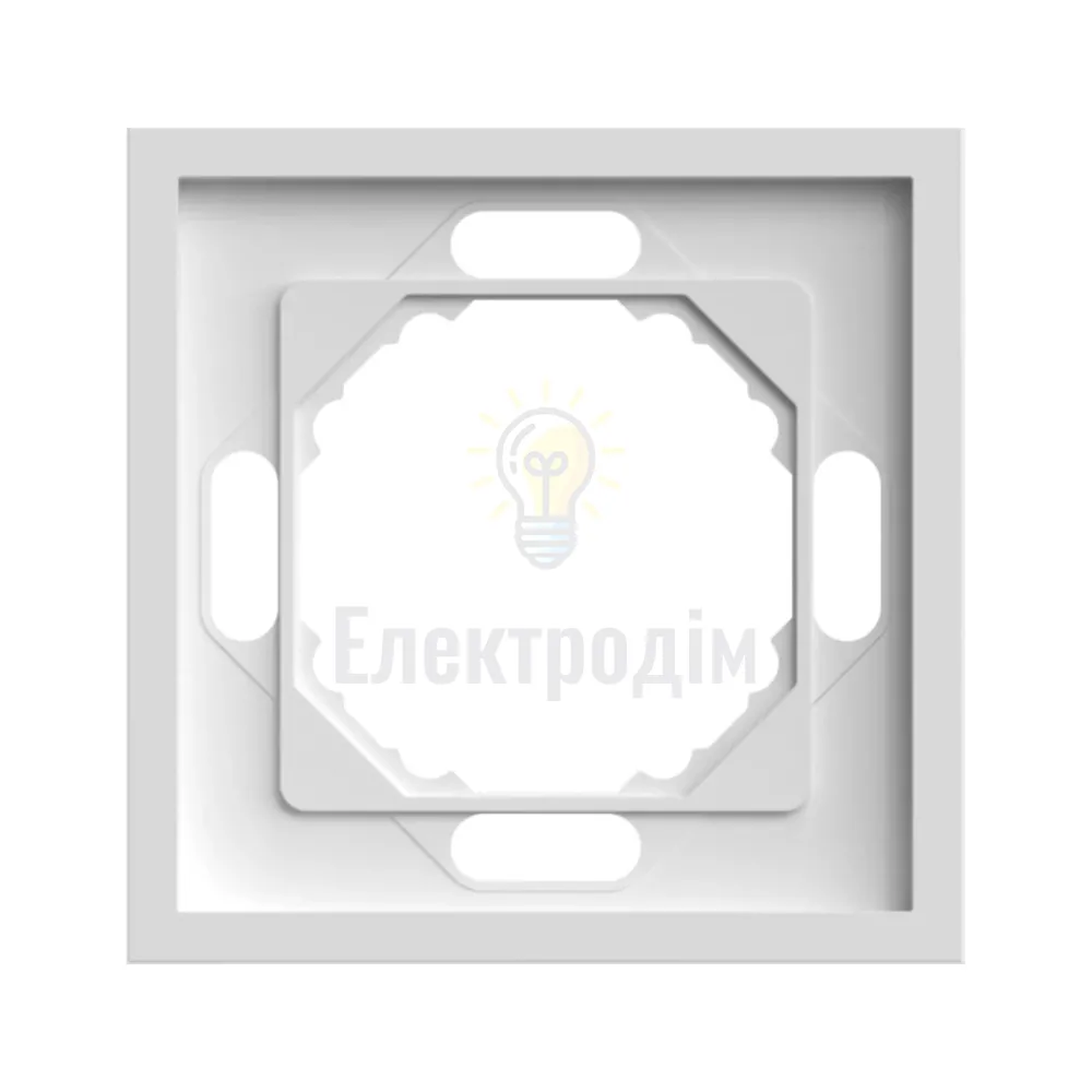 EF101-W рамка 1-місна універсальна білий Soft 80728 